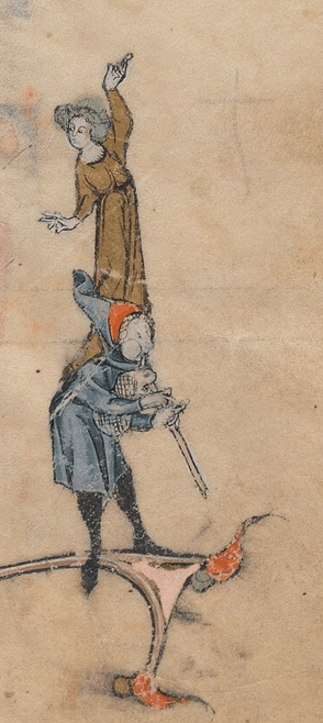Lancelot of Yale - MS 229 f.180r - detail