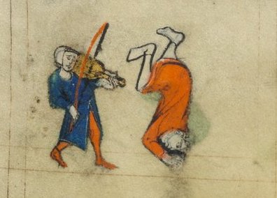 Walters Art Museum Ms W.88 f.60 - French Flanders  - early 14th c. - detail