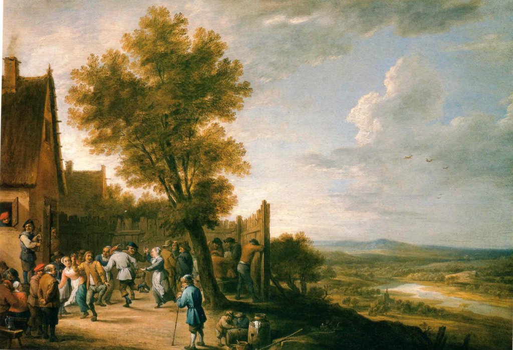 David Teniers – Dancers  and a Sweeping&nbsp;Landscape
